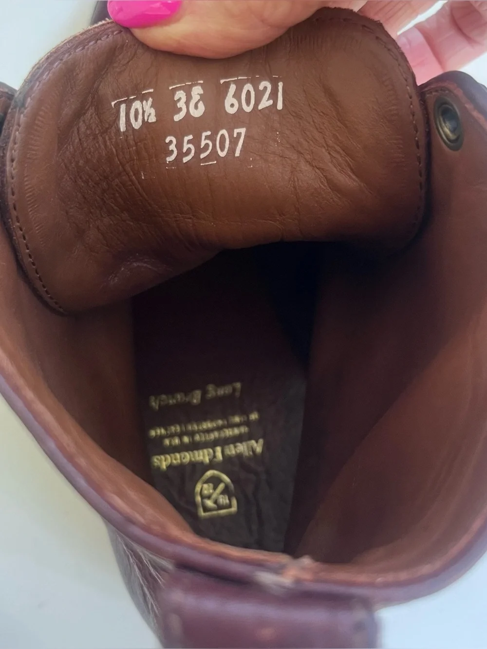 Allen Edmonds 10,5 3E LONG BRANCH Brown Leather Wingtip Ankle Dress Boots $400